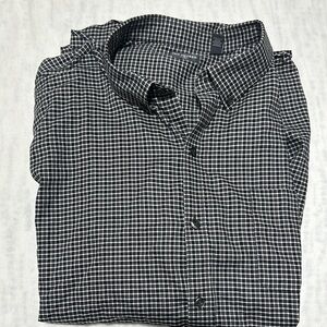 Van Heusen Flex Black Checkered Men's Shirt